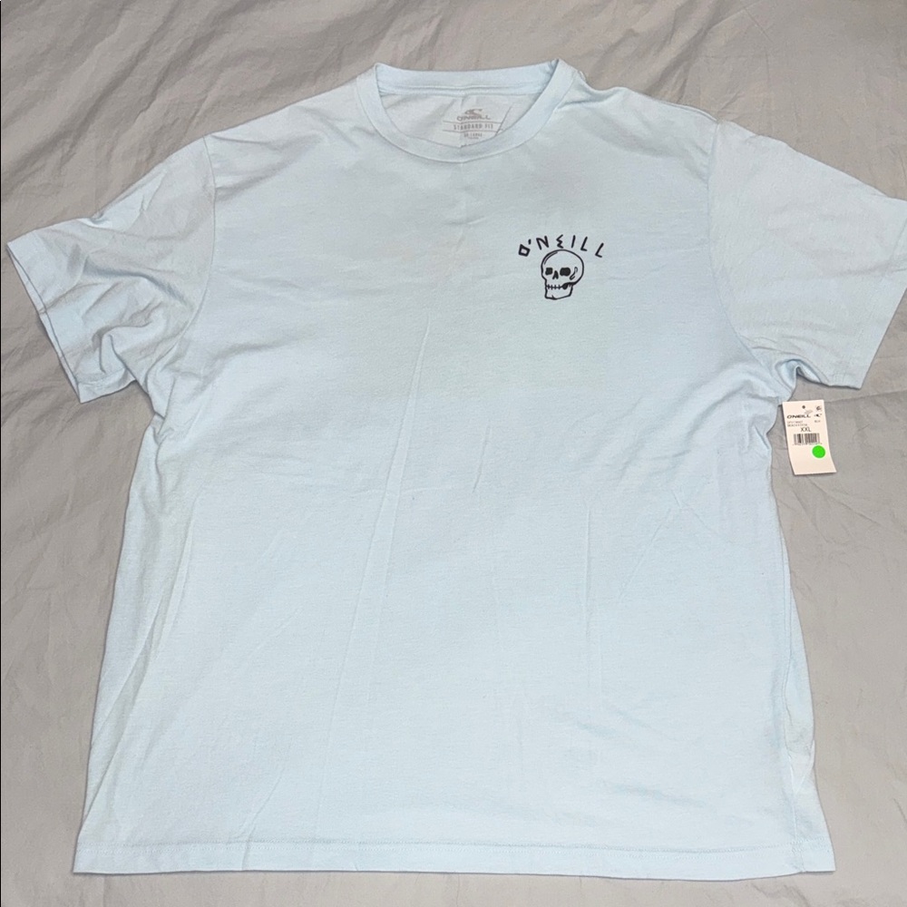 O'Neill Men’s Tshirt - Sky Blue Skull Tee